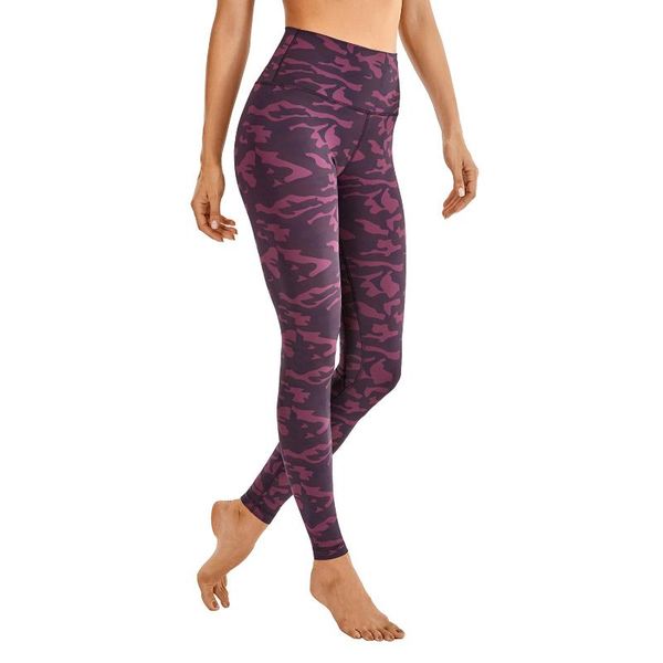 

women's full-length soft high waisted buttery yoga pants workout leggings naked feeling-28 inches, White;red