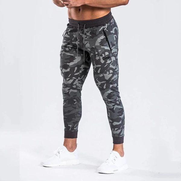 

yoga outfits jogging pants men pockets camouflage quick drying sport pencil long bodybuilding joggers gym trousers running man 2021, White;red