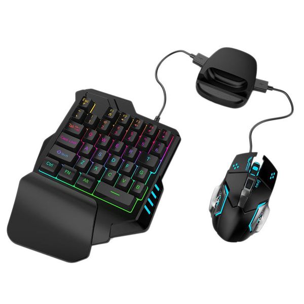 

wired mobile game peripheral set keyboard and mouse suitable for pupg mobile game equipment set base mouse converter