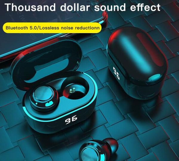 

a6 digital display tws bluetooth headset 5.0mini in-ear binaural wireless headset cross-border headset earphone earbuds hot