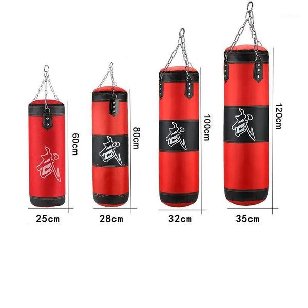 

sand bag punching unfilled set kick boxing heavy training mitts hanging chain karate equipment get six1