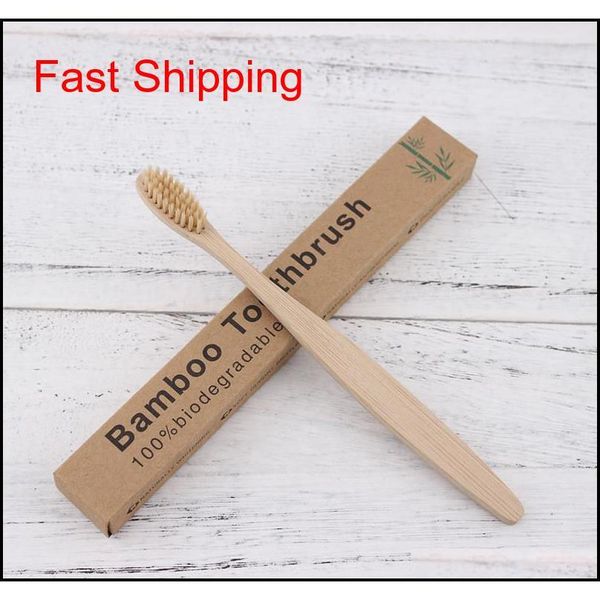 

wooden toothbrush environmental protection natural bamboo toothbrush oral care soft bristle for home or l wit qyljna new_dhbest