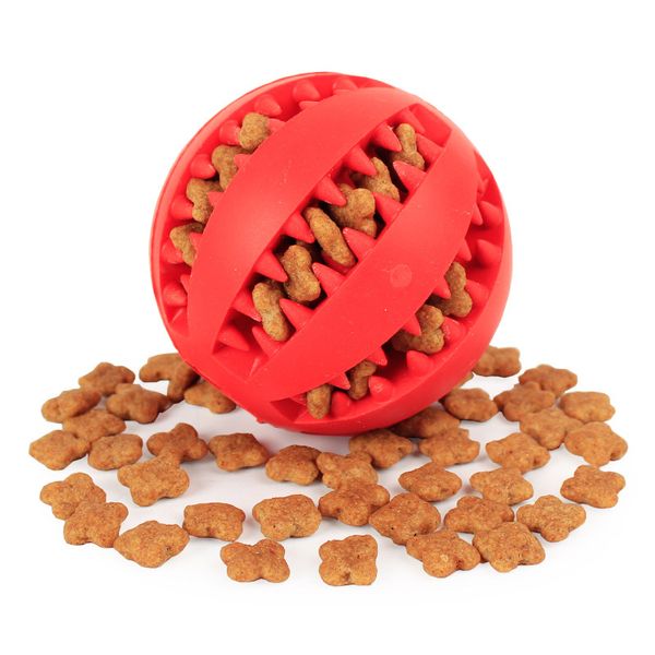 

soft pet dog toys toy funny interactive elasticity ball dog chew toy for cat tooth clean ball food extra-tough rubber ball cat