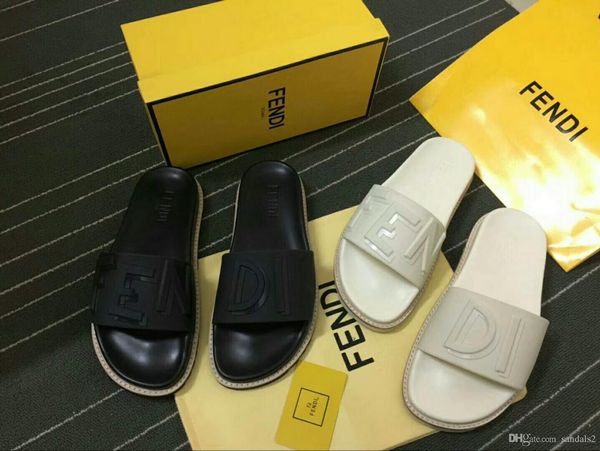 

2021 new summer sandals for men and women flat sandals slippers fashion sandals slippers slippers women's wear, Black
