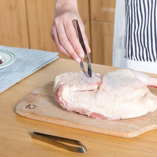 

1 шт. полезные из нержавеющей стали рыбные кости пинцлы для удаления клещи съемники клещи съемки съемки избрание морепродукты на главная кух