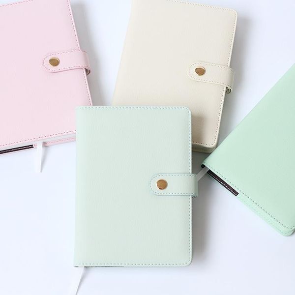 

notepads cute cartoon colorful paper school student diary notebook stationery,fine leather hardcover agenda planner organizer gift a5, Purple;pink