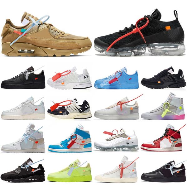 

original men's and women's off running shoes mca white black blue red mac silver metal volt low three black green gner presto 2.0, Black;brown