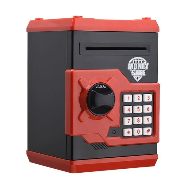 Electronic Ciggy Bank Safe Box Money Box для детей Цифровые монеты Cash Saise Безопасный Депозит Мини-Банкомат Машина Украшения Дома LJ201212
