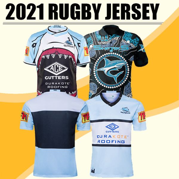 

2020 cronulla-sutherland sharks rugby jersey indigenous jersey shirt nrl rugby league jerseys australia maillot de rugby, Black;gray