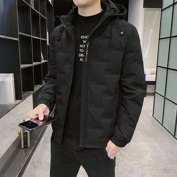 

2021 new down et winter coat men's fashion warm cloth, Black