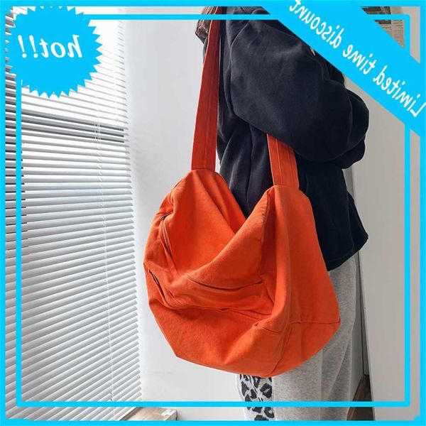 

canvas new korean high capacity messenger bag