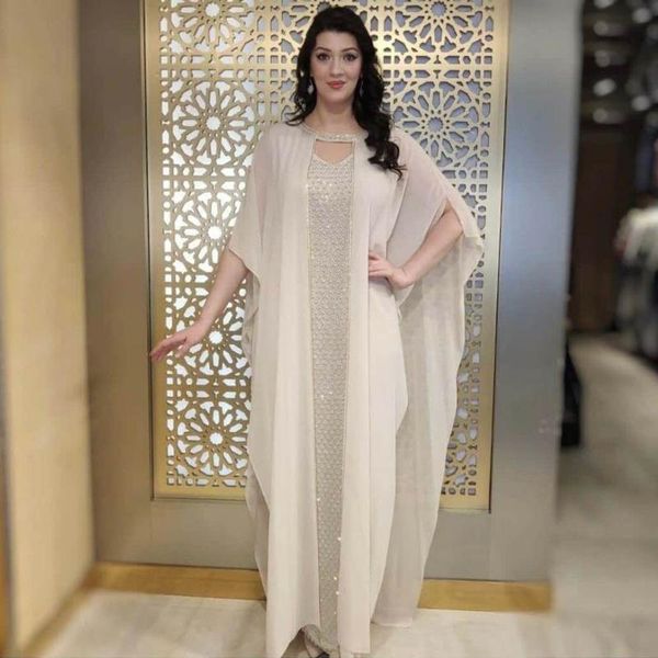

ethnic clothing md gold sparkling evening dress muslim sets sling & abaya dubai turkey luxury caftan marocain 2021 european, Red