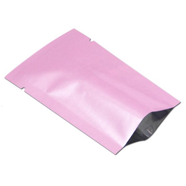 

100pcs lot pink 10x15cm aluminum open seal pack pouch heat sealable mylar foil vacuum food storage packing bags