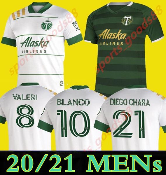 

new 2020 2021 mls portland timbers home soccer jerseys 20 21 blanco chara valentin valeri men football jersey shirts, Black;yellow