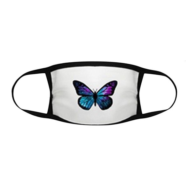 

factoryfactoynew designer mask fashion reusable black face cartoon printed butterfly cotton breathable net red mas