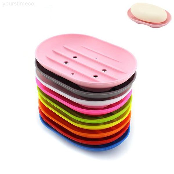 

silicone holder plate tray leaking dishes mouldproof flexible anti-skidding boutique soap rack p