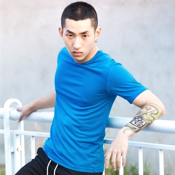 

racing 2021 new shoes designer fast dry s running slim fit t-shirt for men of the gymnasium aptitude t-shirts tee muscular vjo4, White;black