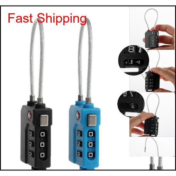 

resettable 3 digit combination travel luggage suit code lock padlock for the airport an qylpqo packing2010