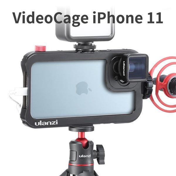 

lighting & studio accessories ulanzi 17mm video metal cage for 11 pro max 1.33x anamorphic lens dof camera case cage1