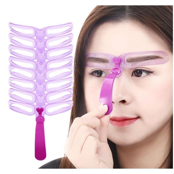 

многоразовый 8 в 1 шаблон для бровей