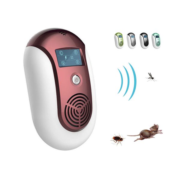 Ultrasuoni Mouse Repeller scarafaggio Dispositivo Insetto Ratti Ragni Mosquito Killer Controllo dei parassiti Famiglia Allontanare Pest Rejecter Y200106