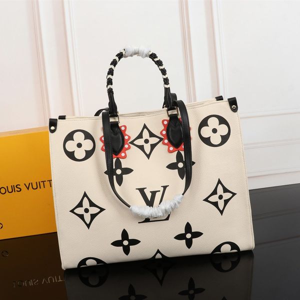 

new shopping bag designer handbag leather handbag large capacity tote bag classic style design gift bag trend 45373