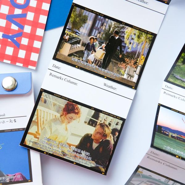 

4 дизайн печать наклейки кино ленты ретро декоративный коллаж скрапбукинг стикер журнал планировщик подарок уплотнительная палка метка wmtah