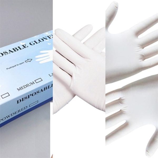 

factoryjsdefactory disposable protective white color for household cleaning laboratory nitrile gloves dhl fast shipping