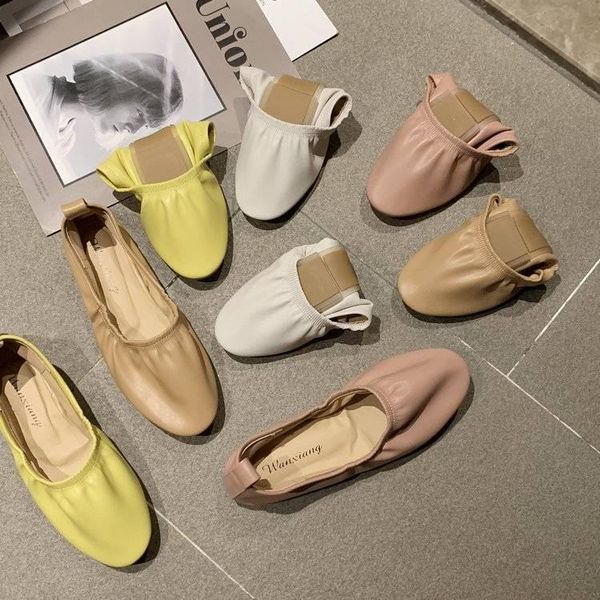 

женщины плоская обувь 2021 повседневная мода слип-на балерина женщина flats кожа мокасины женские весна осень леди обувь новый, Black