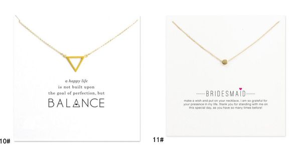 

arrival card gold silver color dogear new necklace with different pendant, cross/ing bones/anchor/infinity/circle/eleph