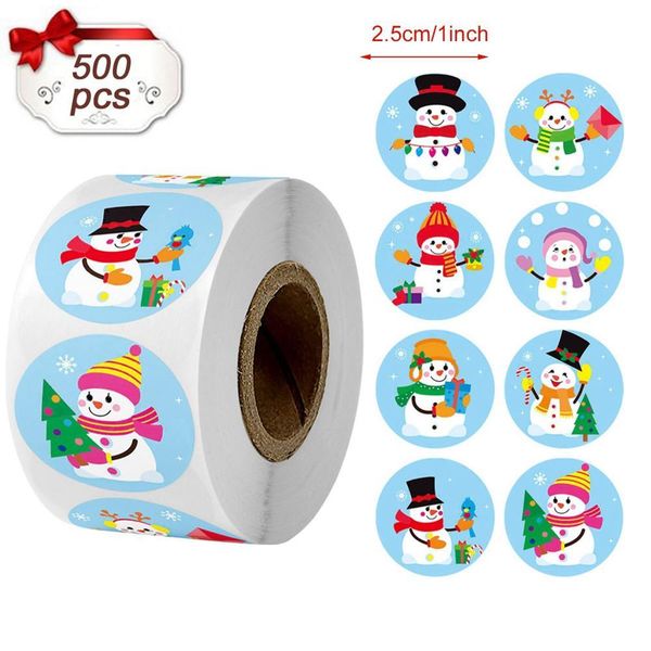 

500 шт. рождественские конфеты сумка уплотнительные наклейки с рождеством декор для дома 2020 рождественские украшения рождественские подарк