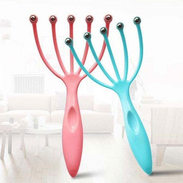 

rake for head massage seller scalp massager steel ball head massage relaxation five finger massager for eliminate fatigue