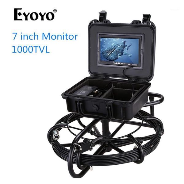 

eyoyo 7 inch lcd pipeline endoscope inspection camera 30m underwater industrial pipe sewer drain wall video plumbing system cam1