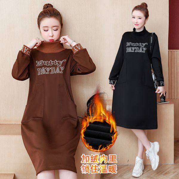 

thermal woman keep warm more size dressed casual thin winter loose shirt clothes on ggz5, Black;gray