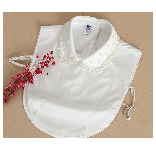 

2020 new white vintage pearl fake collar shirt necktie false collar female fake kragen fake collar women detachable c jlldgl, Blue;red