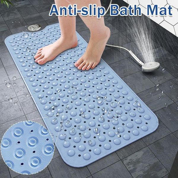 

1pc 100cm*40cm creative anti-slip pvc bath mat bathroom carpet waterproof bathtub shower pad