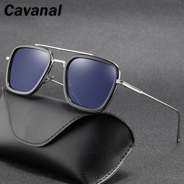 

retro square sunglasses men polarized uv400 anti-blue light sun gradient lens glasses for driving 2020