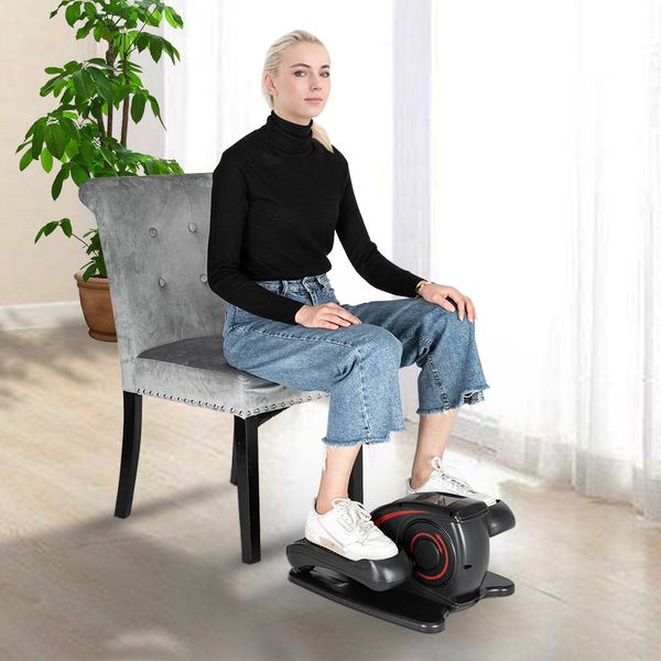 

under desk mini cycle pedal exerciser elliptical machine trainer electric model with remote control us in stock