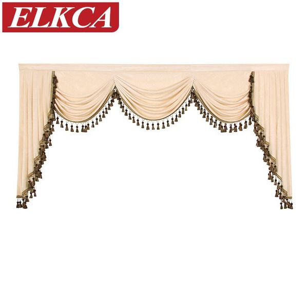 

curtain & drapes thick chenille valance solid color curtains valances for living room european luxury bedroom pelmet swag
