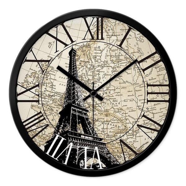

wall clocks vintage silent clock plastic digital large electronic movement horloge murale big watches home decor 50zb0019