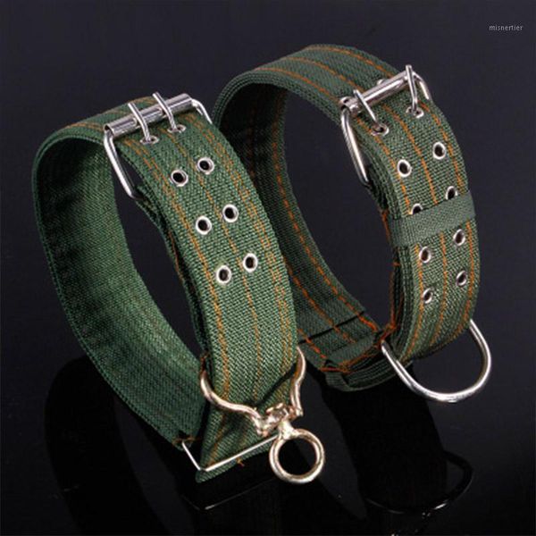 

dog collars & leashes large pet collar thickened widening metal buckle comfortable outdoor training adjustable quick released collar1