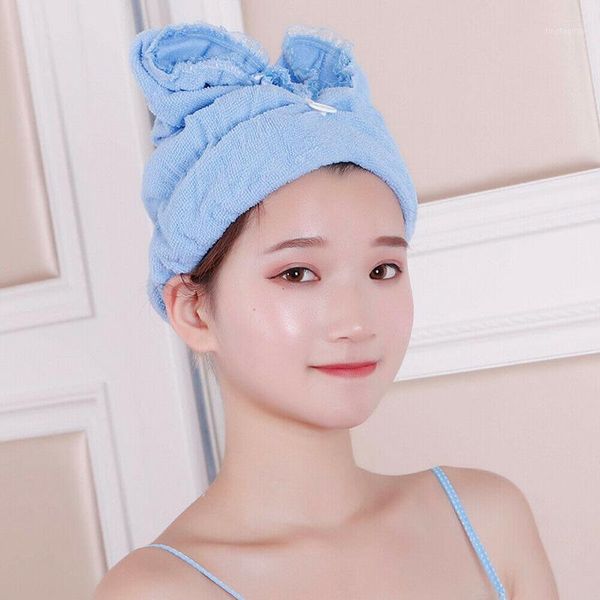 

towel 3 colors magic drying hair fast dryer bath wrap hat quick cap turban dry drop1