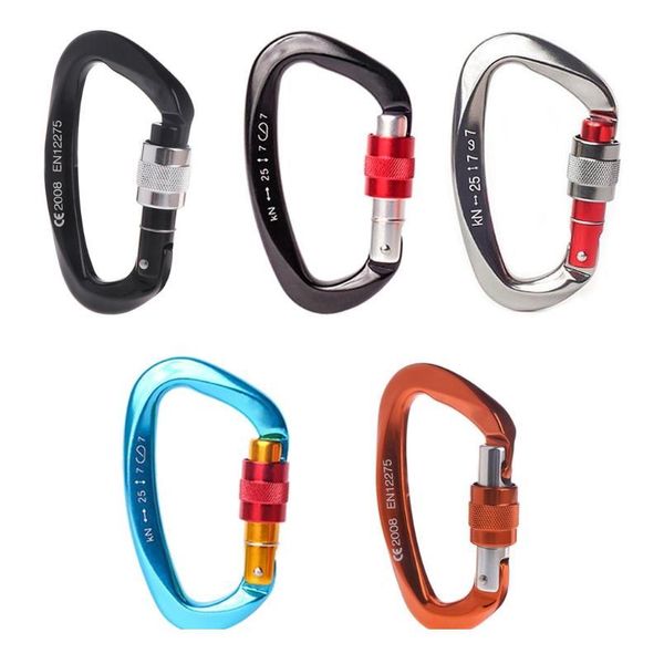 

25kn carabiner buckle aluminum alloy hook climbing camping outdoor survival tool 'zt 25kn c qyldqb