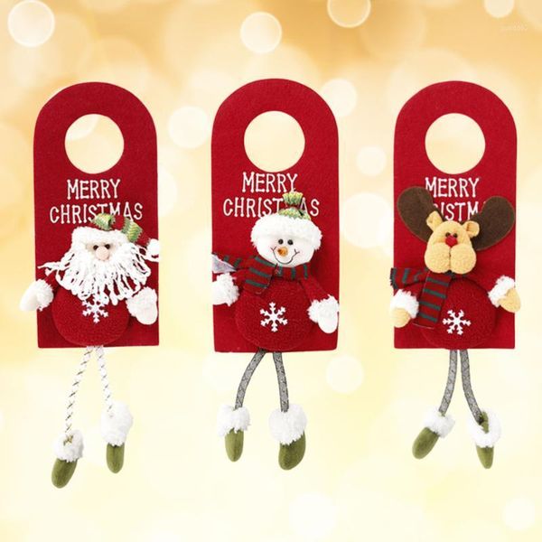 

3pcs christmas door signs door decor wall signs window holiday hanging decorations for office l shopping mall1