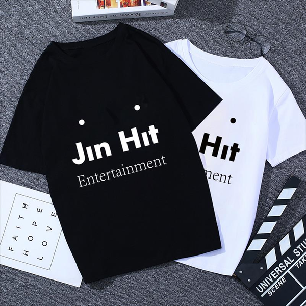 

2020 summer 100%cotton t shirt women fashion short sleeve t shirt jinhit entertainment letter printed womens shirts drop shipping, White