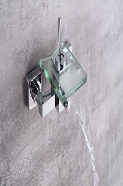 

langyo glass и латунный кран настенный бассейн крана для ванной однорубка современный водопад ванна faucet lh 8003 bbyhhv