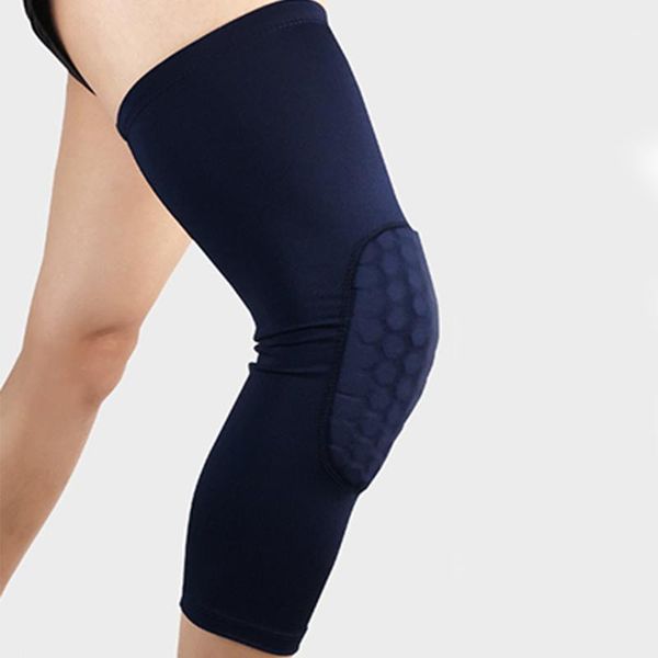 

knee pads brace sports safety basketball football men compression kneepad honeycomb knee protector support protection cycling1, Black;gray