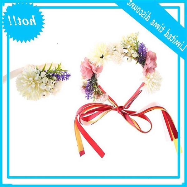 

halloween rose flower crown pulse band set festival wedding garland headband a69c