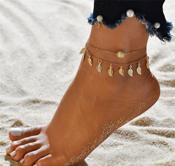 

banklets старинный браслет для браслета на ноге богемский модил женский ювелирные изделия женщины летняя нога пляж sqcda hat7890, Red;blue