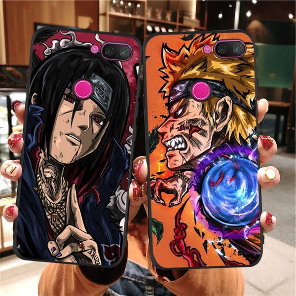 

3tpu mobile phone cover, suitable for redmi note 9, 9s, 7, 5, 6 pro, k20 pro, 9t, 9t pro, animation, sasuke, uchiha, naruto, suitable fo